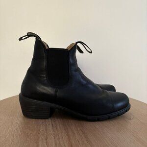 Blundstone Black Leather 1671 Heeled Boot Size 8